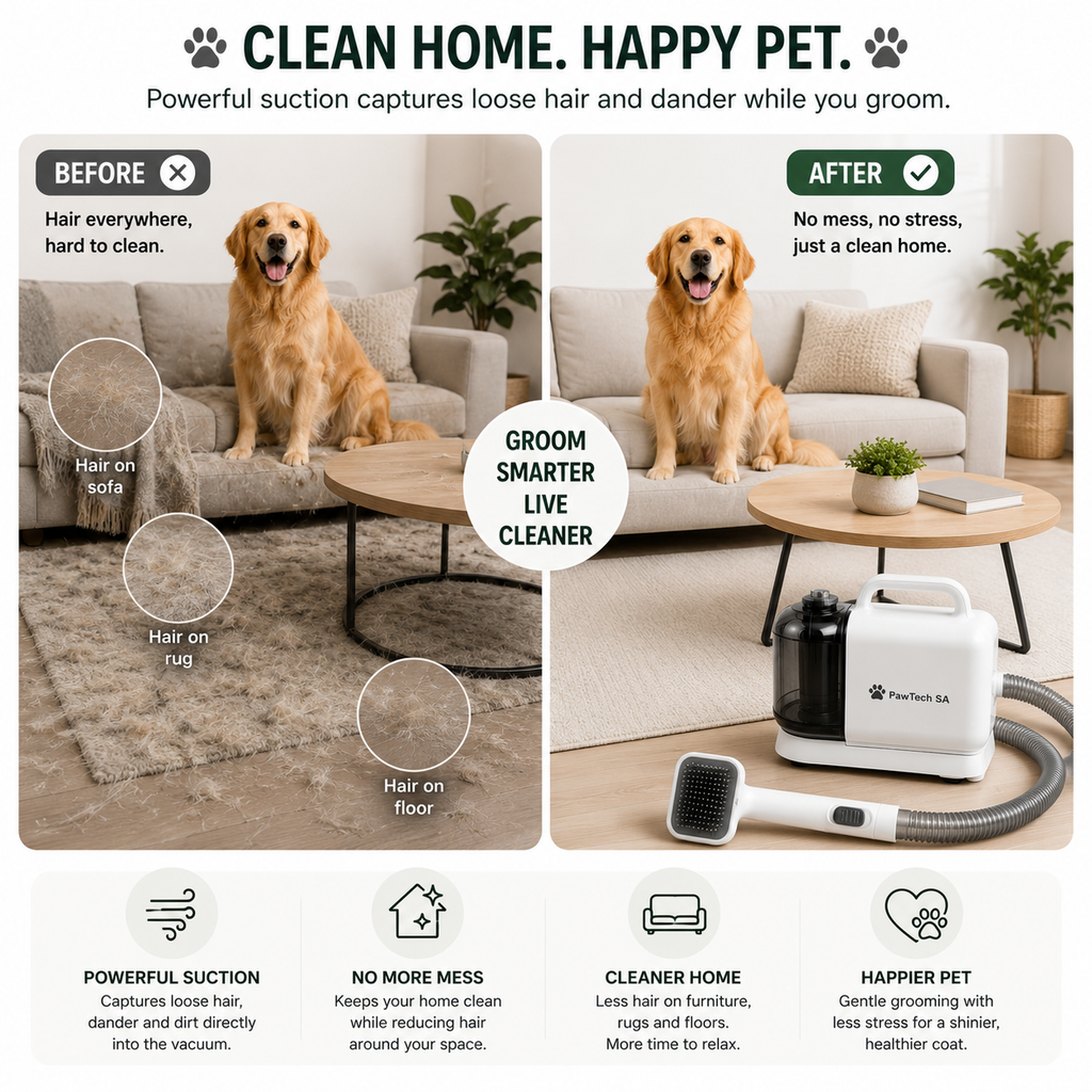 Dog Grooming Vacuum Cleaner – Reduce Shedding | South Africa