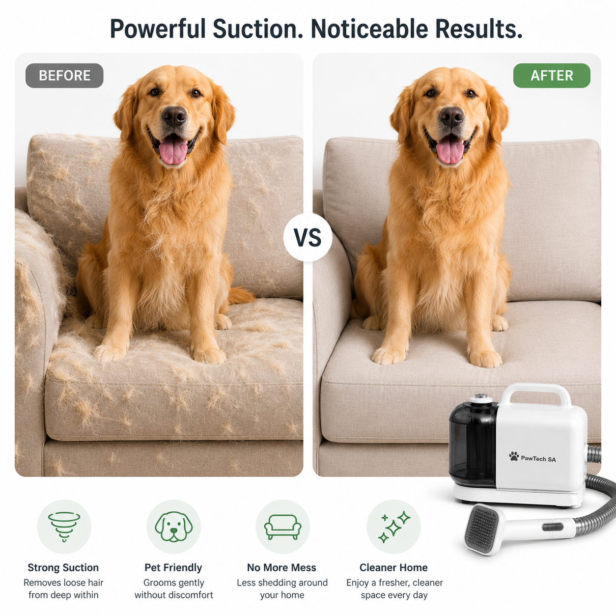 Dog Grooming Vacuum Cleaner – Reduce Shedding | South Africa