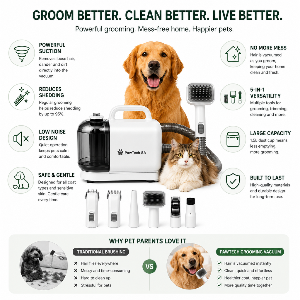 Dog Grooming Vacuum Cleaner – Reduce Shedding | South Africa